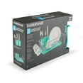 Farberware Compact Dish Rack with Frost Sink Brush, Teal