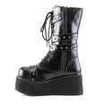 thumbnail image 4 of Tejiojio Fall Clearance Women‘s Fashion Metal Buckle Platform High Boots Autumn Platform Leather Boots, 4 of 9