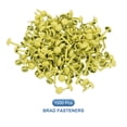 thumbnail image 3 of Uxcell 1000Pcs Paper Brass Fasteners Split Pins Yellow 0.2 x 0.35", 3 of 7