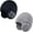 Black +Light Grey, variant on 2 Pack Kids Winter Hat with Ear Flaps, Fleece Lined Beanie for Boys & Girls Age 3-10, Warm Knit Skull Cap for Toddler Children。Black +Light Grey