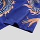 thumbnail image 2 of Qarigey Hombres Mujeres Camisa de playa hawaiana Casual Abotonado Manga corta Dragón simple Transpirable Estilo étnico Camiseta diaria Camisetas Azul METRO, 2 of 6