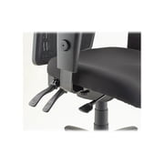 Lorell Executive High-back Mesh Chair Black Fabric Seat - Gray Back - Black Steel, Plastic Frame - 5-star Base - 21 Seat Width x 19.50 Seat Depth - 28.5 Width x 28.5 Depth x 45 Height - 1 Each