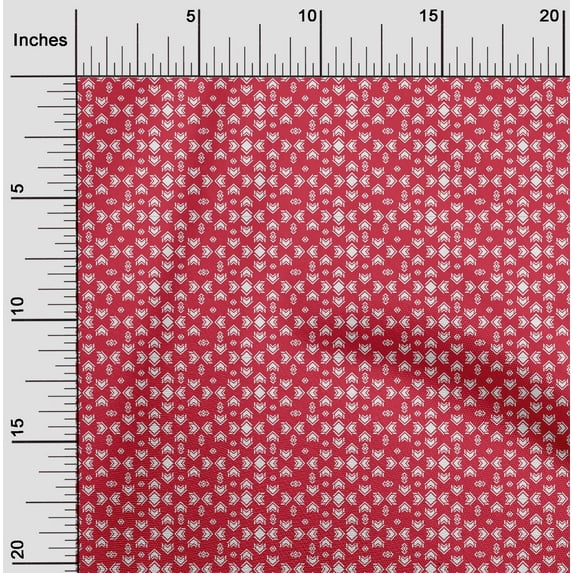 oneOone Polyester Lycra Fabric Arrow & Diamond Geometric Print Fabric By The Yard 56 Inch Wide