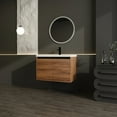 thumbnail image 4 of 30-inch Bathroom Vanity with Resin Countertop Sink, Double Door Bathroom Cabinet Set with Storage, Wall-Mountable for Bathroom - Brown, 4 of 9