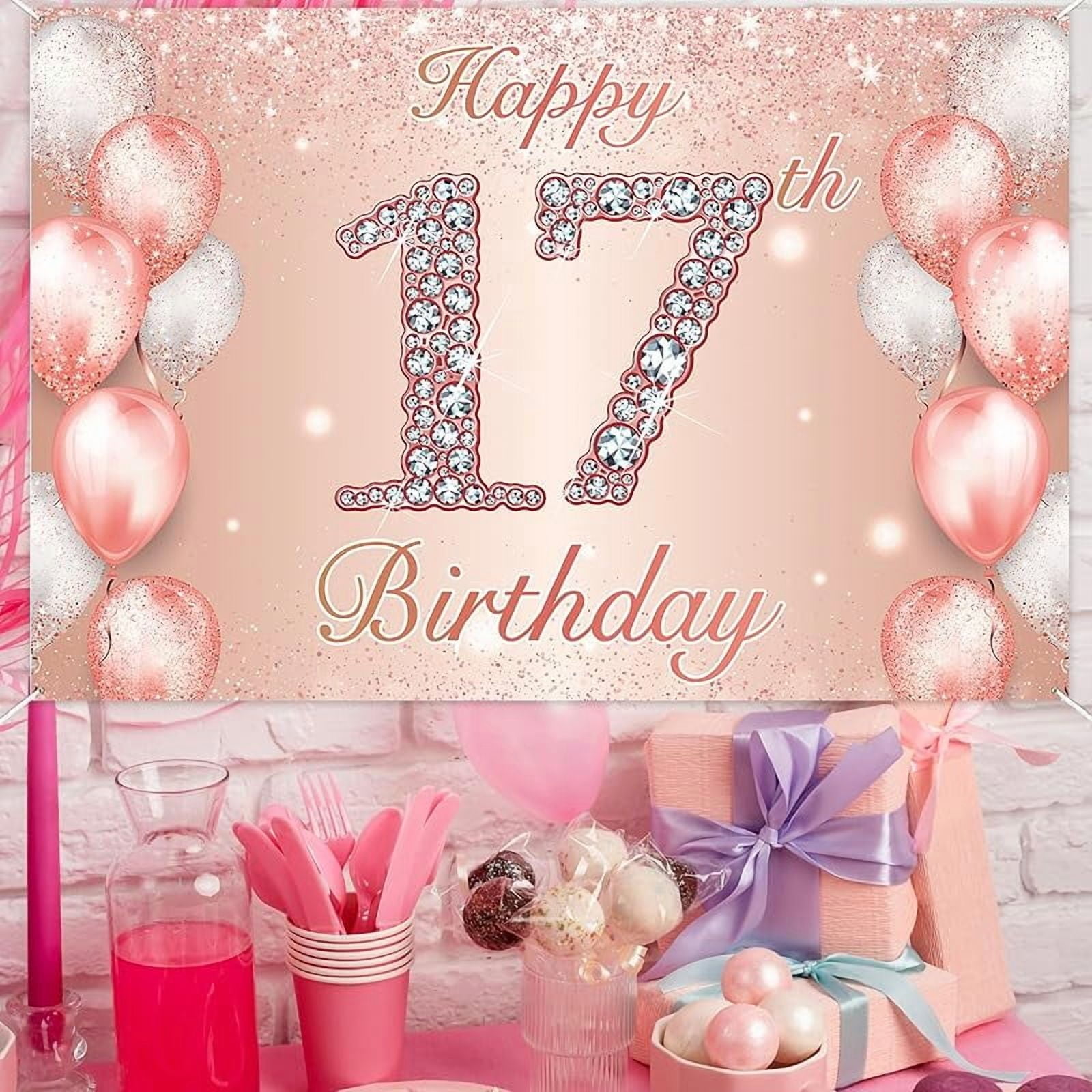 Rose Gold Birthday Decorations Kit voor meisjes, HAPPY BIRTHDAY Banner, Confetti Balloons, Birthday Wedding Baby Shower Party Rose Gold Birthday Decorations Kit voor meisjes, HAPPY BIRTHDAY Banner, Confetti Balloons, Birthday Wedding Baby Shower Party