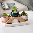 thumbnail image 1 of Home Small Flower Rack Ornament Succulent Window Table Balcony Living Room Office Flower Pot Rack Storage Decoration (Arch Bridge Shape) Household Small Flower Rack Ornament Succulent B, 1 of 6