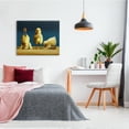 thumbnail image 2 of Yoga Chicks Funny Stretching Poses Farm Animal Painting Animals & Insects Painting Gallery-Wrapped Canvas Print Wall Art, 2 of 7