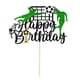 thumbnail image 1 of Matsuzay Primeros anchos de la magdalena del balón de fútbol del para las diversas ocasiones muy bien Kits de decoración para fiestas Negro Verde, 1 unidad 8.6 pulgadas, 1 of 2