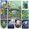 thumbnail image 2 of Pintura de diamante 5D con diseño de príncipe elfo y señor de fantasía, anillo con paisaje forestal con árbol y flores, punto de cruz, mosaico, decoración del hogar, 2 of 5