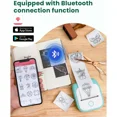 thumbnail image 4 of Portable Label Maker, Mini Sticker Printer, Bluetooth Inkless Sticker Maker Machine Mobile Printer for Study Study Notes Kids Gift Photos Journals (Green), 4 of 7