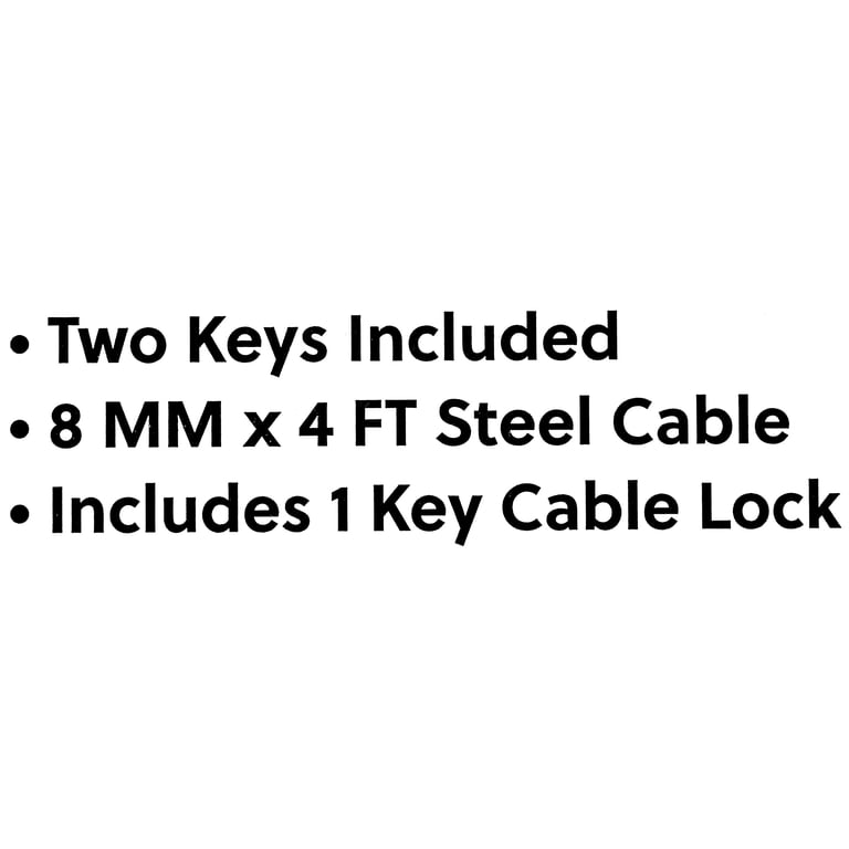 Concord 8MM Key Cable Bicycle Lock photo 4