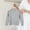 Grey, variant on ZHOGXU Big Kids Girls T Shirt Long Sleeve Lettuce Trim Cartoon Print Comfortable Breathable Bottoming Tops For Daily Wear Black 18-24 Months