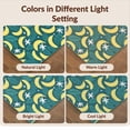thumbnail image 7 of Design&I 4'x6' Washable Area Rug Funky Abstract Tropical Motif With Vibrant Mod Accents Banana Flowing Dynamic for Dorm Room, Living Apartment, Flatweave Daily Traffic Ready, 7 of 7