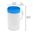 thumbnail image 2 of Sterilite, Pitcher, 1 Gal. Twist & Pour Pitcher Plastic Adult, Blue Isle, plastic, 1 gal, helpful for family beverage service., 2 of 4