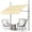 Beige, variant on Jacgood 118.1"×47.2" Retractable Patio Awning, Manual Crank Handle Sunshade Shelter, Outdoor Canopy for Deck, Adjustable Height Ranging 78.7 to 118.1 in, Suitable for Patio/Balcony/Yard,Beige