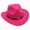 A16-Hot Pink, variant on Ccpelsie Toddler Western Cowboy Hat Child Top Hat With Upturned Brim Girls and Boys Sun Hat