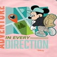 thumbnail image 3 of Disney - Mickey Mouse - Adventure In Every Direction - Toddler & Youth Girls Raglan Graphic T-Shirt, 3 of 4