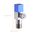 thumbnail image 2 of Toilet Water Valve Angle Stop Valve 1/2 Inch Toilet Valve With Shut-off Valve, 2 of 5