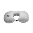 thumbnail image 3 of Travel Pillow Folding Neck Support Self Inflating Pillow U Shape Neck Pillow Light Gray, 3 of 8