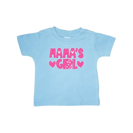 

Inktastic Mama s Girl Pink with Hearts Gift Baby Girl T-Shirt