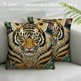 thumbnail image 3 of Tiger Cushion Cover Chinoiserie Pillow Covers Animal Print Pillowcase Colorful Pillow Statement Pillow Farmhouse Home Decorative Pillows for Sofa Couch Housewarming Gift, 3 of 5