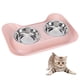 thumbnail image 3 of Dog Cat Bowls, Cat Face Shape Stainless Steel Cat Water Bowls, Cute Durable Double Bowls for Cat Puppy ANGGREK AC8966, 3 of 8