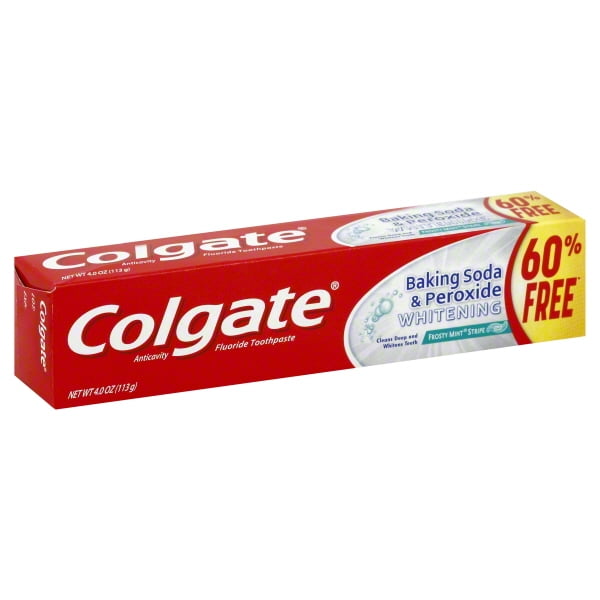 Colgate Baking Soda & Peroxide Whitening with Frosty Mint Stripe, Bonus