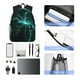 thumbnail image 4 of Disketp Green Lightning Flash Mochila Ligera Clásica con Múltiples Bolsillos, Mochila Casual para Hombre y Mujer, Ideal para Escuela, Trabajo y Viajes, 4 of 6