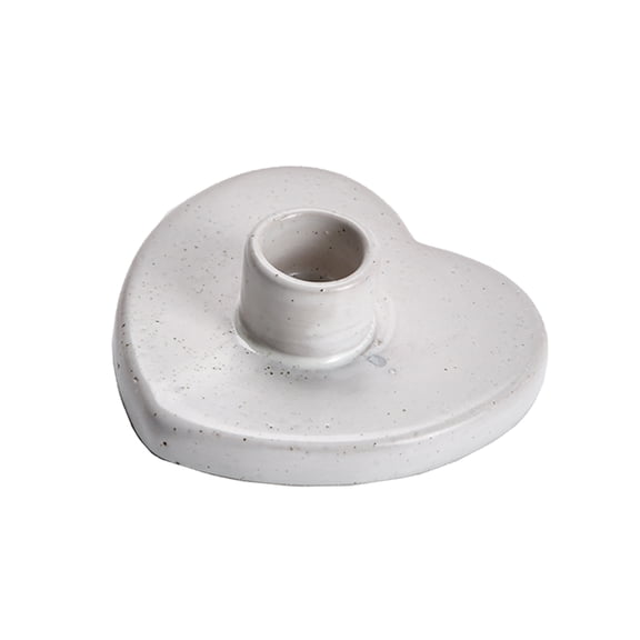 Soul Sticks Heart Shaped Ceramic Candle Stick Palo Santo Stick Holder and Stand