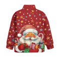 thumbnail image 5 of Uorisanigo Girls Sweatshirts Long Sleeve Pullover Crop Tops Lightweight Cute Santa Claus Star Quarter Zipper Cropped Sweatshirt Fall Trendy Outerwear Kids Half Zip Up Hoodies, 5 of 7