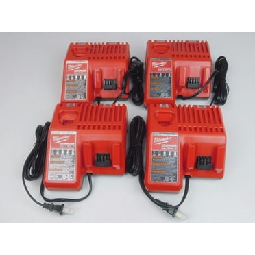 Milwaukee 12V &18V M12 & M18 Lithium Ion Battery Charger 48-59-1812 4 Pack