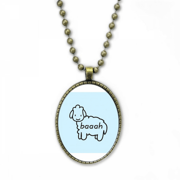 Sheep hot sale pendant necklace