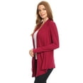 thumbnail image 2 of Women's Solid Casual Lightweight Long Sleeve Loose Fit Knit Sweater Cardigan, 2 of 4