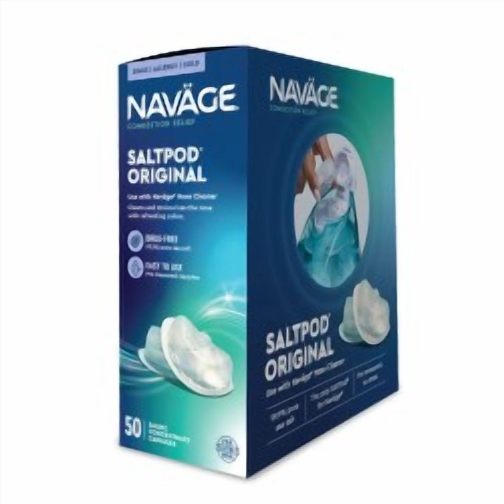 Navage Nasal Care SaltPods, Original Sea Salt, 50 Count