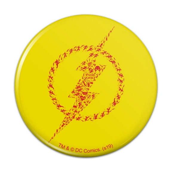 The Flash Flash Icons Logo Pinback Button Pin