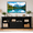Black, variant on GTPLAYER 71" TV Stand for TVs up to 80",Mid Century Entertainment Center with Storage Shelves, Black