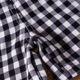thumbnail image 6 of Miluxas Girls Plaid Shorts Kids Gingham Elastic Waist Wide Leg Short Pants Black 6-7 Years(6-7 Years), 6 of 9