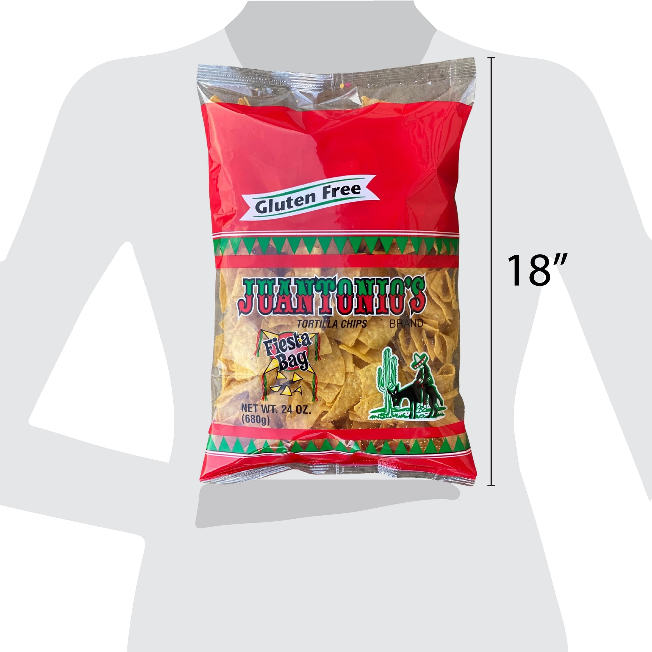 Juantonio's Tortilla Chips, Gluten-Free, Fiesta Bag, 24 oz Bag