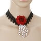 thumbnail image 3 of Collar falso de clavícula, collar de encaje para mujer, collar de Halloween, disfraz de Halloween, regalo navideño, 3 of 3