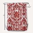 thumbnail image 5 of Simply Daisy 70" W x 73" L Alexys Polyester Shower Curtain, Orange-Red [1 Ct], 5 of 5