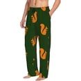 thumbnail image 2 of Daiia Bold Squirrel Silhouettes Men's Sleep Pant with Pockets and Drawstring,Pajama Pants-X-Large, 2 of 9