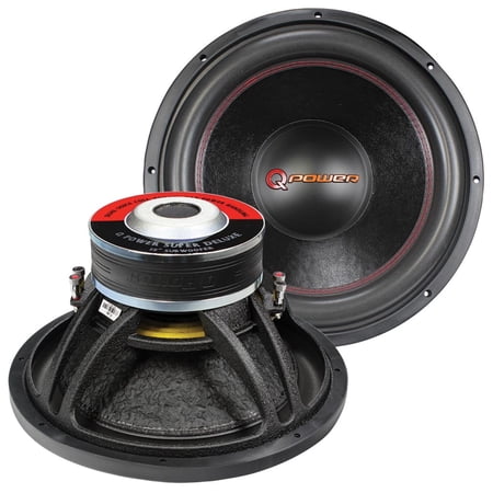 Q Power 15 Inch 4000 Watt Super Deluxe Subwoofer DVC Car Audio Sub | QP15-Super