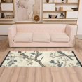 thumbnail image 2 of Yayeee Runner Rug for Bedroom 2'x6' Machine Washable Hallway Non Slip Mat, Beige Birds, 2 of 8