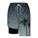 thumbnail image 2 of Ceisia Men's Palm Tree Print Loose Fit Quick Dry Beach Shorts with Inner Lining Black S Gifts, 2 of 5