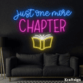 thumbnail image 3 of Craftnamesign Just One More Chapter Neon Sign, Book LED Sign, Reading Sign, 3 of 4