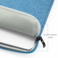 thumbnail image 6 of 17 inch Laptop Sleeve Case for HP 17.3 Laptop, HP Pavilion 17, HP Envy 17, ASUS Vivobook 17, Acer Chromebook 17, Dell Inspiron 17, Lenovo IdeaPad 17, Water-Resistant 17.3 Computer Bag, Light Blue, 6 of 7