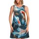 thumbnail image 1 of Fotbe Cute Koi Fish Serenity Vestido de Verano sin Mangas para Mujer – Vestido Midi Línea A, Estilo Camiseta Floral, Vestido Playero Casual y Fluido, 1 of 7