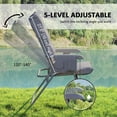 thumbnail image 4 of Outsunny High Back Camping Chair, Padded Folding Chair with Side Pockets, 4 of 10