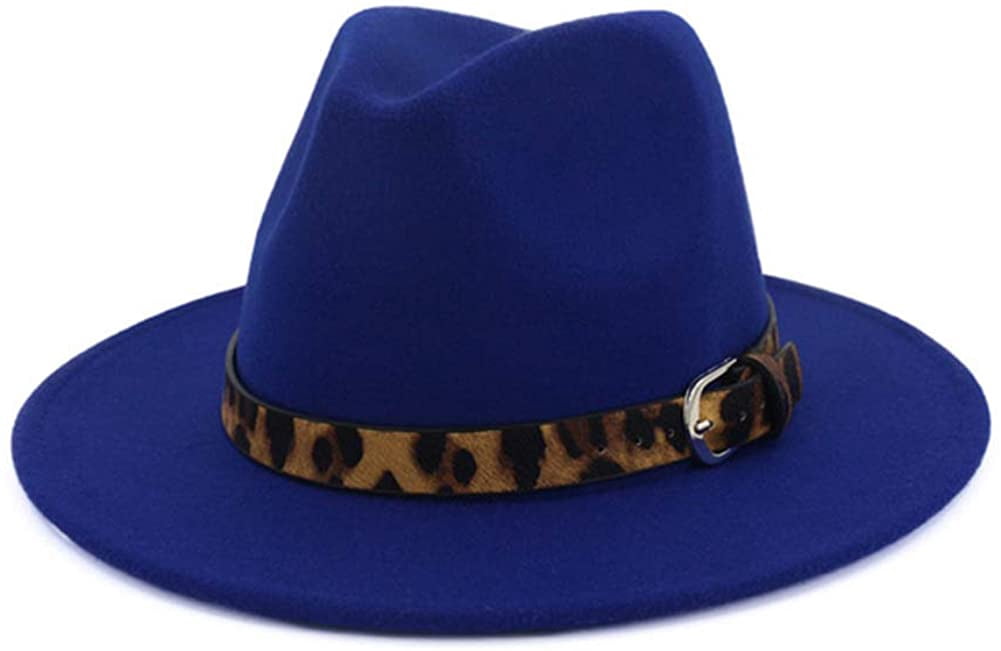Fedora Hat Leopard Belt Buckle Wide 