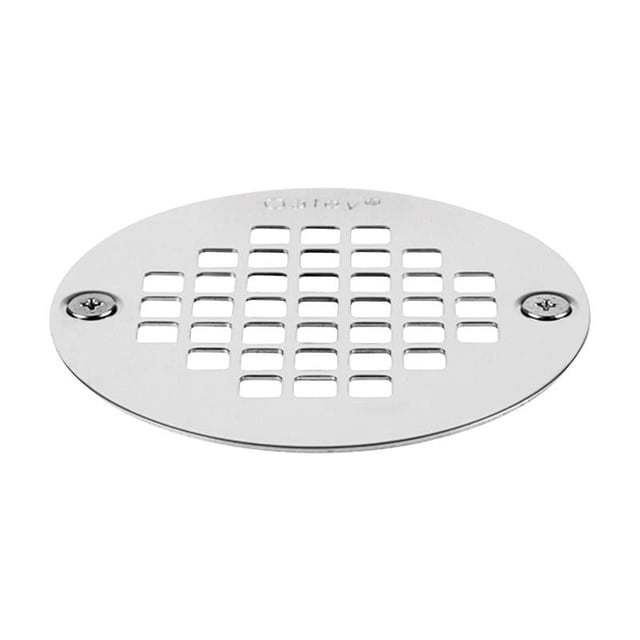 Colador de desagüe de ducha Oatey de acero inoxidable cromado pulido